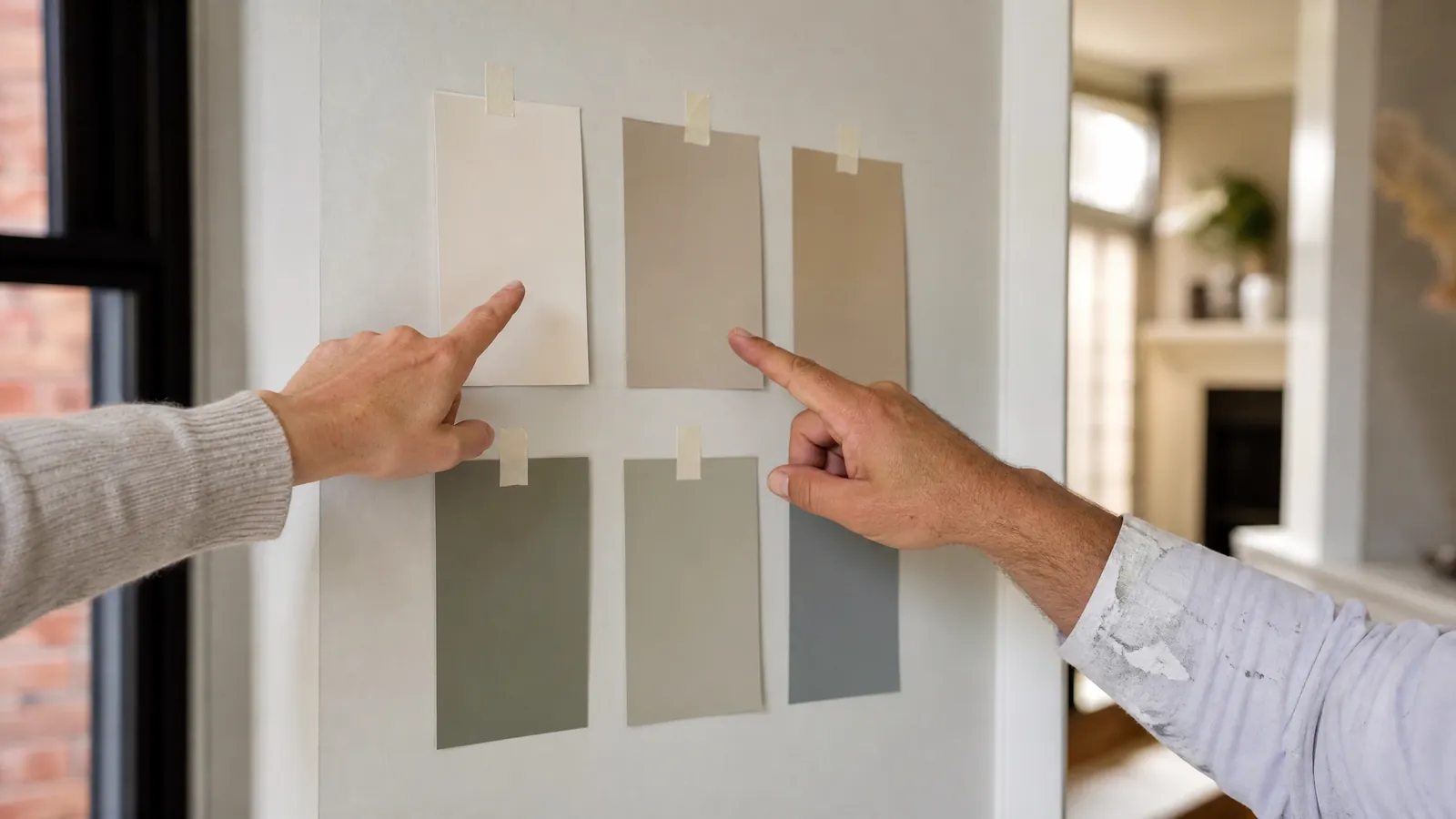 A close up of a painting quote showing separate line items for walls, ceilings, trim, doors, prep and materials